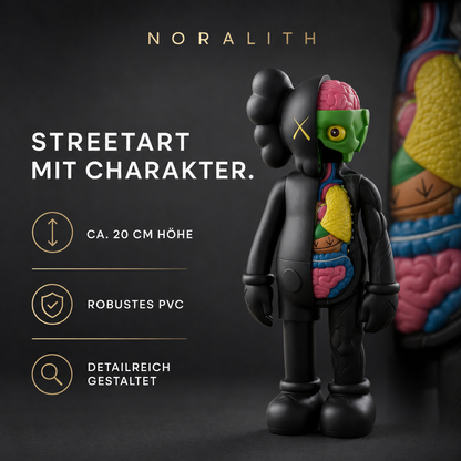 Streetart Bären-Deko-Figur – Statue für Regal & Schreibtisch
