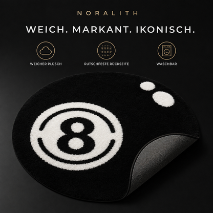 8-Ball Billard-Teppich – Rutschfeste Bettvorleger & Wohnzimmermatte