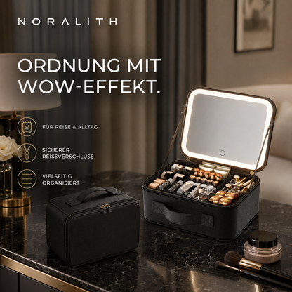 LED Kosmetiktasche mit Spiegel – Perfektes Licht für unterwegs