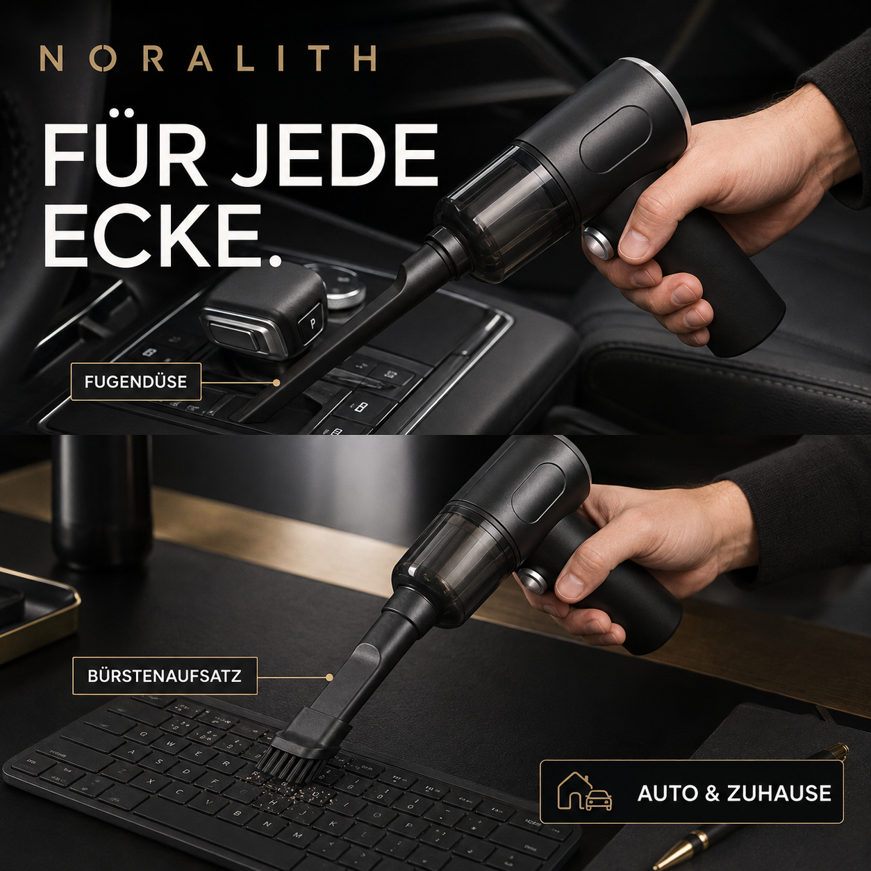 9000Pa Kabelloser Mini-Staubsauger – Für Auto & Zuhause