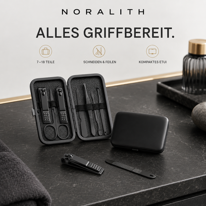 Nagelpflege-Set – Edelstahl Nagelknipser mit Zubehör