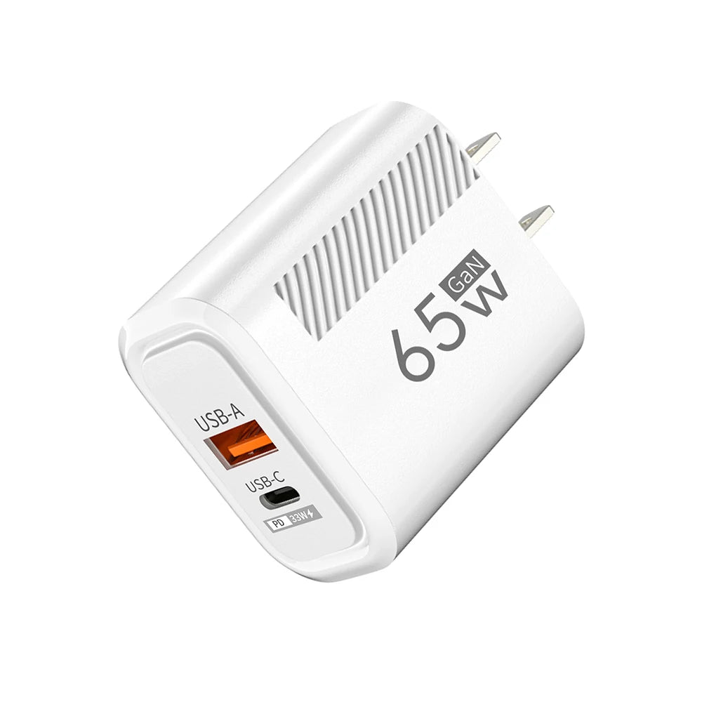 65W USB-C Schnellladegerät GaN – Für iPhone, Samsung & Xiaomi