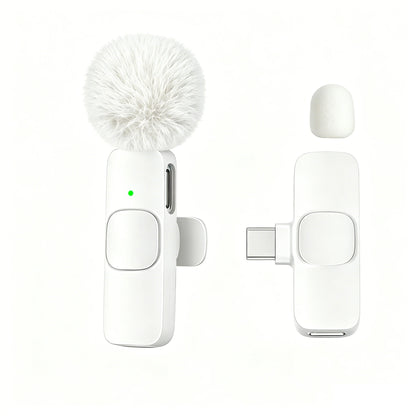 Kabelloses Lavalier-Mikrofon USB-C – Ansteckmikrofon für Smartphone & Tablet