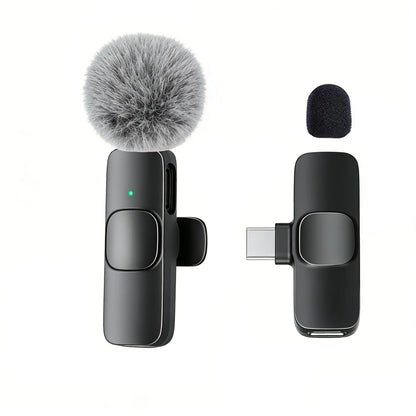 Kabelloses Lavalier-Mikrofon USB-C – Ansteckmikrofon für Smartphone & Tablet