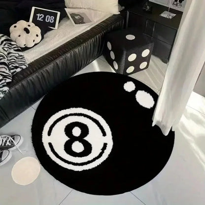 8-Ball Billard-Teppich – Rutschfeste Bettvorleger & Wohnzimmermatte