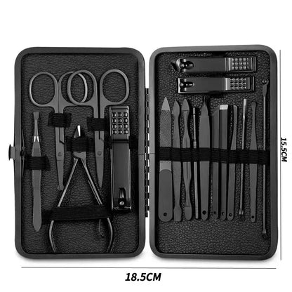 Nagelpflege-Set – Edelstahl Nagelknipser mit Zubehör