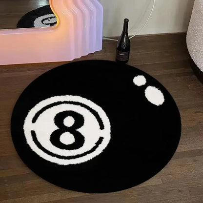 8-Ball Billard-Teppich – Rutschfeste Bettvorleger & Wohnzimmermatte