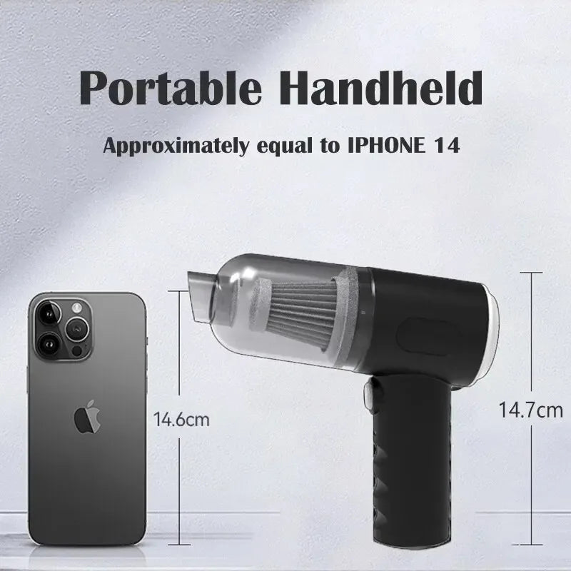 9000Pa Kabelloser Mini-Staubsauger – Für Auto & Zuhause