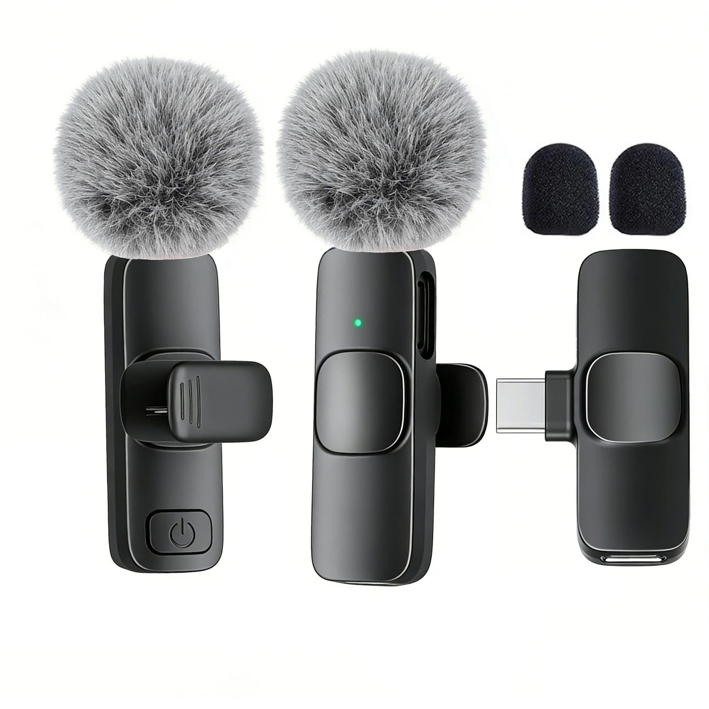 Kabelloses Lavalier-Mikrofon USB-C – Ansteckmikrofon für Smartphone & Tablet