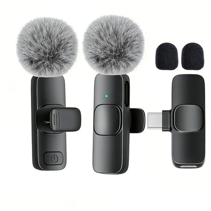 Kabelloses Lavalier-Mikrofon USB-C – Ansteckmikrofon für Smartphone & Tablet