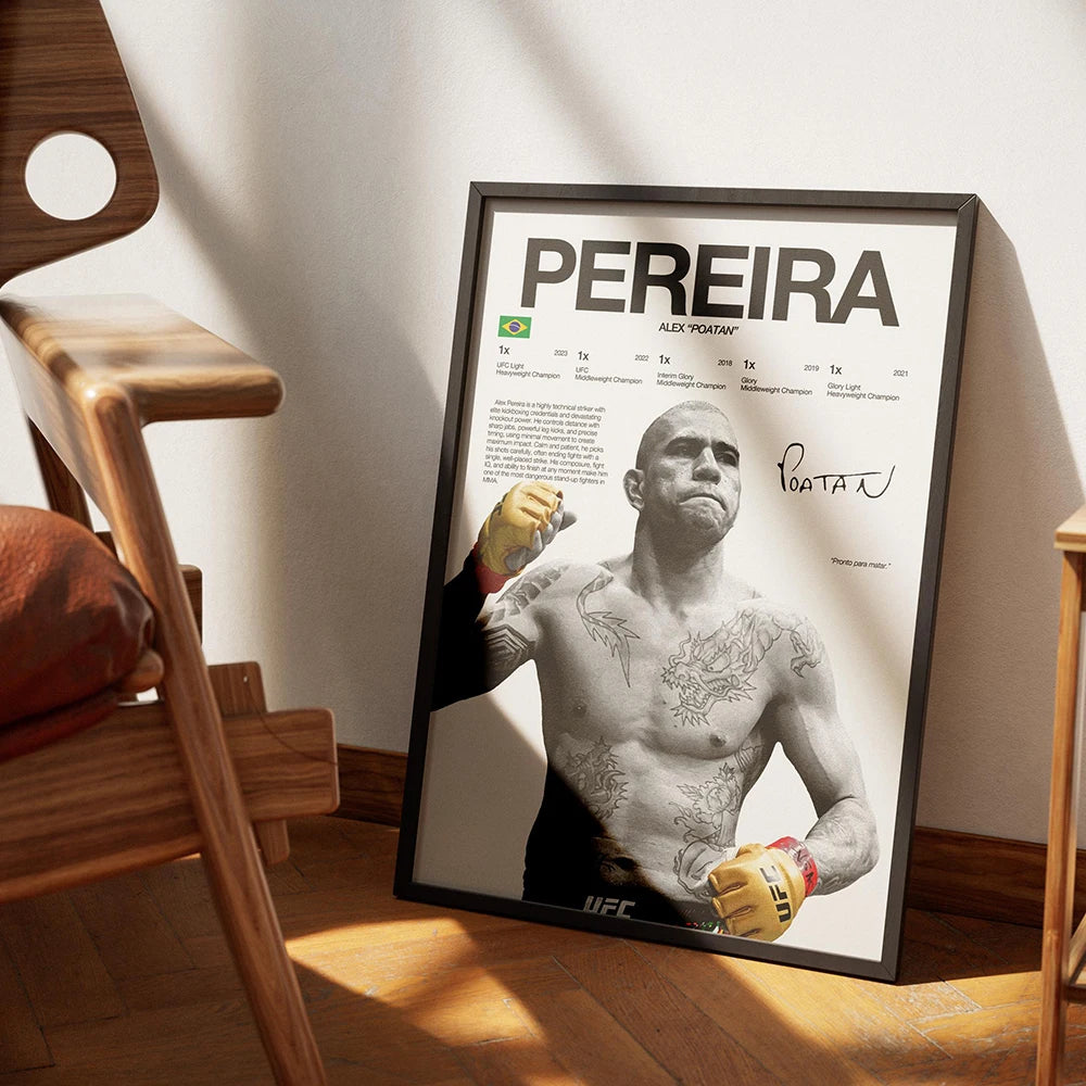 Kampfsport-Poster – Boxen & MMA Wandkunst auf Leinwand