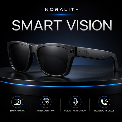 AI Smart Glasses – Kamera, Bluetooth & Echtzeit-Übersetzung
