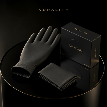 Nitril-Einweghandschuhe Schwarz – Puderfrei, Latexfrei